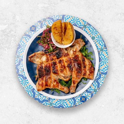 Chicken on charcoal