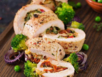 Chicken Roll Meal