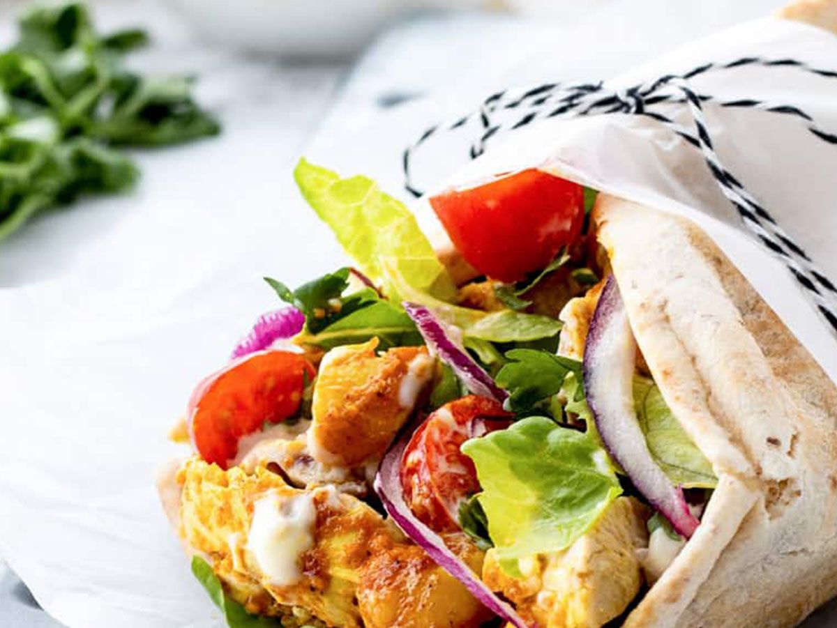 Chicken shawarma sandwich