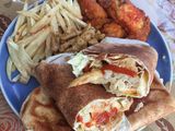Chicken shawarma syrian sandwich