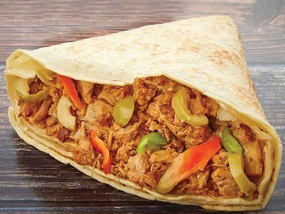 Chicken shawarma crepe