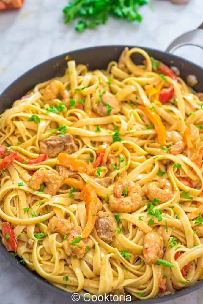 Noodles With Boneless Shrimp
