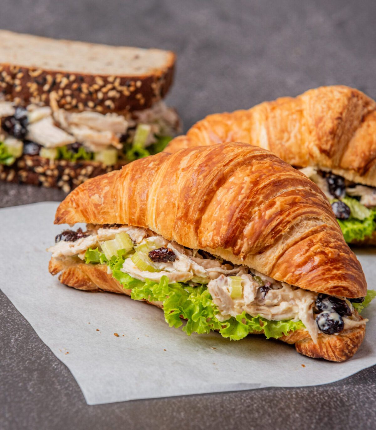 Croissant chicken sandwich