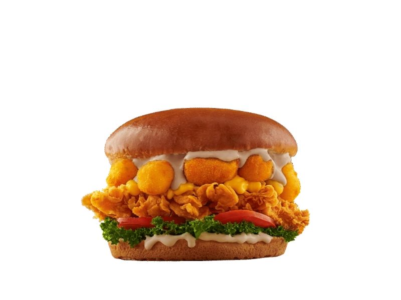 Chickey Tots Burger Sandwich