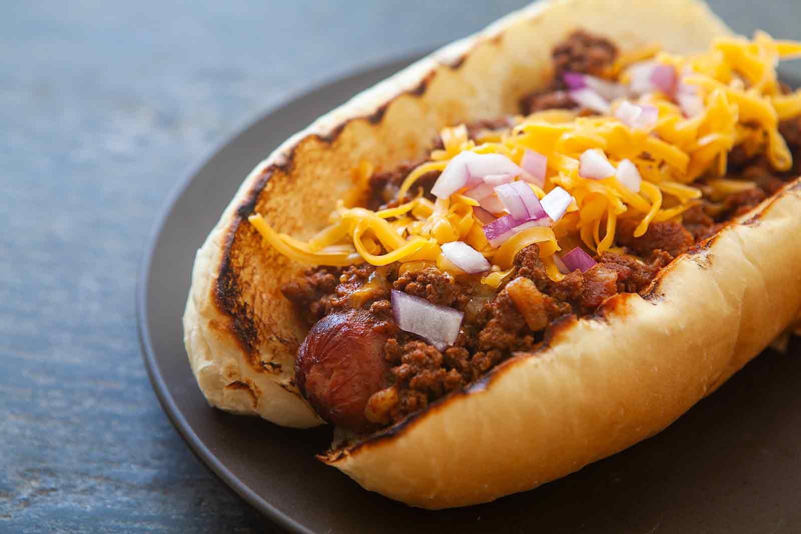 Chili Hot Dog Sandwich