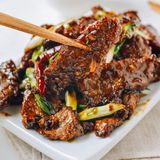 Chinese Beef With BBQ Sauce