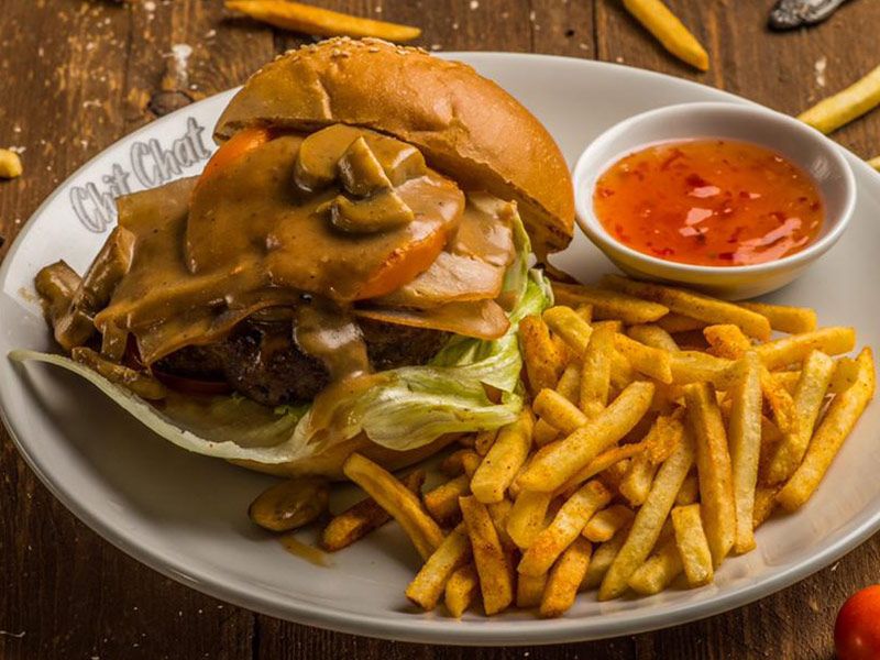 Chit Chat Beef Burger Sandwich
