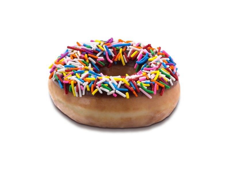 Choco iced with sprinkles