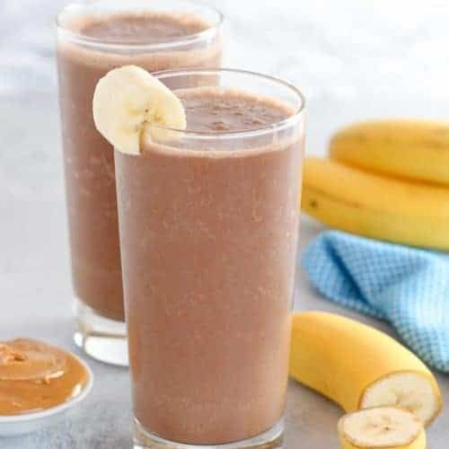 Banana With Chocolate Juice