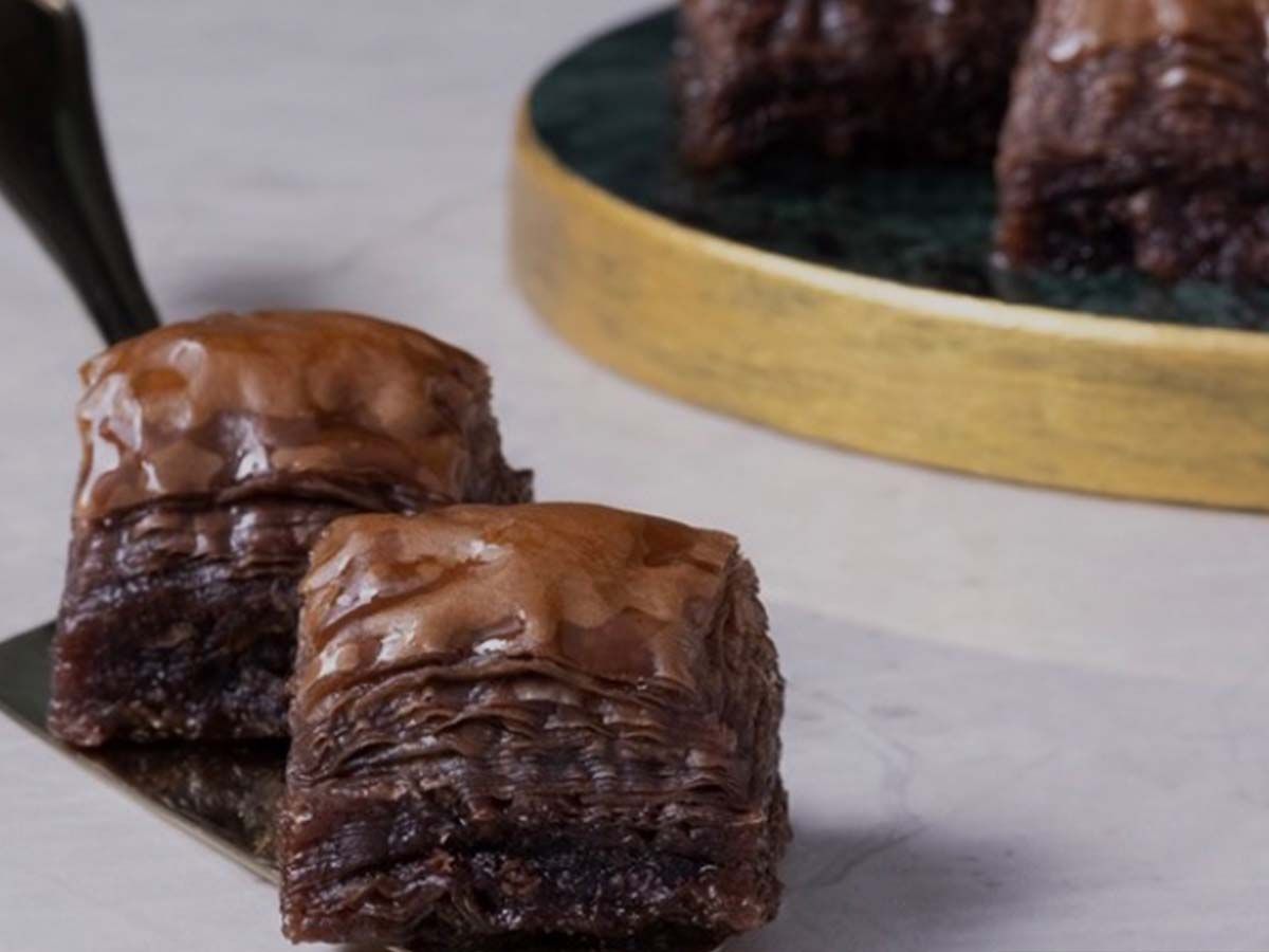 Chocolate Baklava with Pistachio