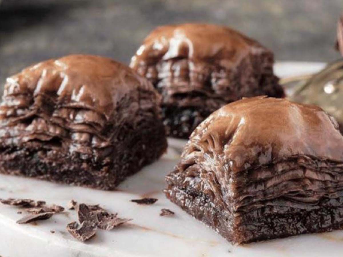 Chocolate Baklava with Walnut