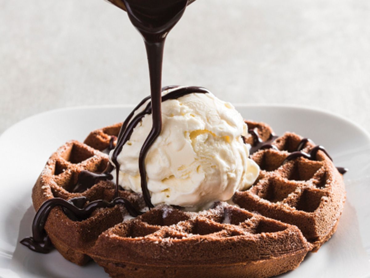 Chocolate Ice Cream Waffle