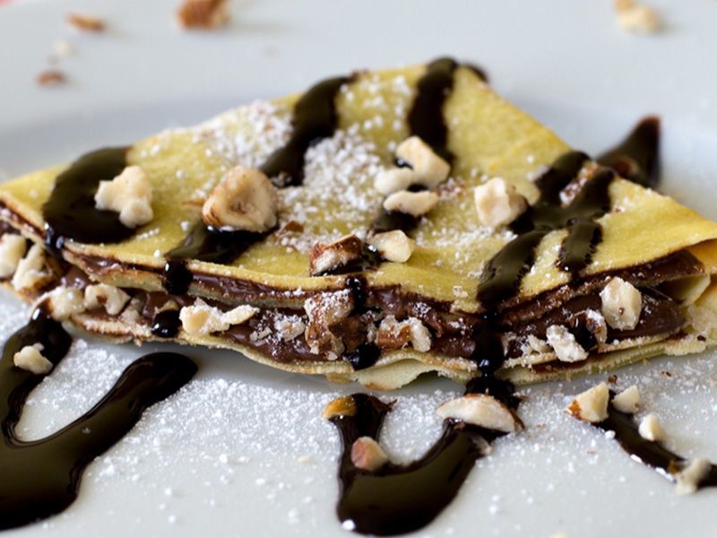 Chocolate Nuts Crepe