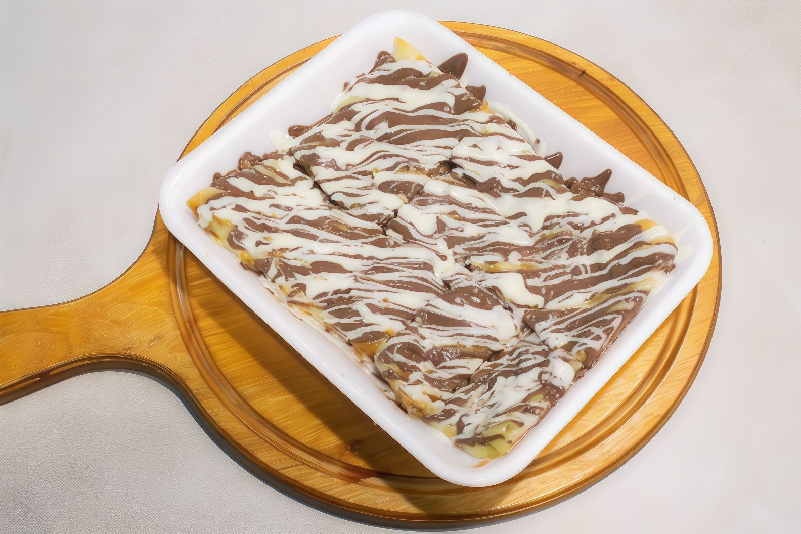 Nutella Pie Custard With Qeshta And Honey