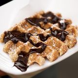 Chocolate Syrup Waffle