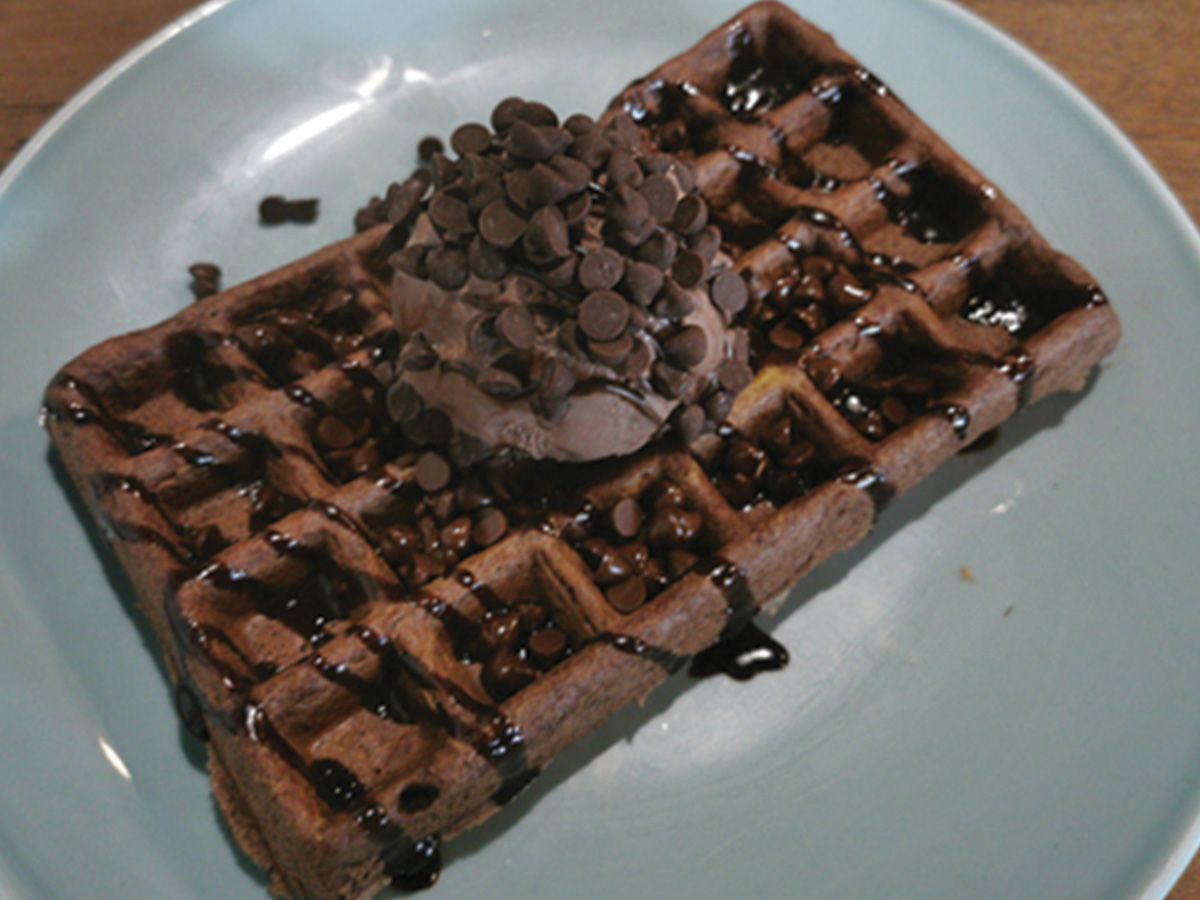 Chocolate Waffle Fatteh