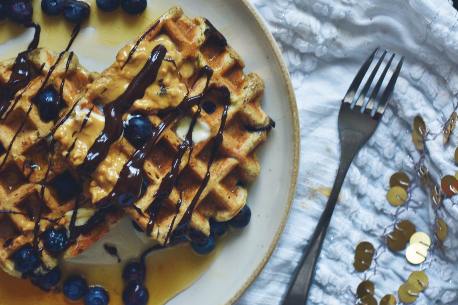 Chocolate With Hazelnut Waffle