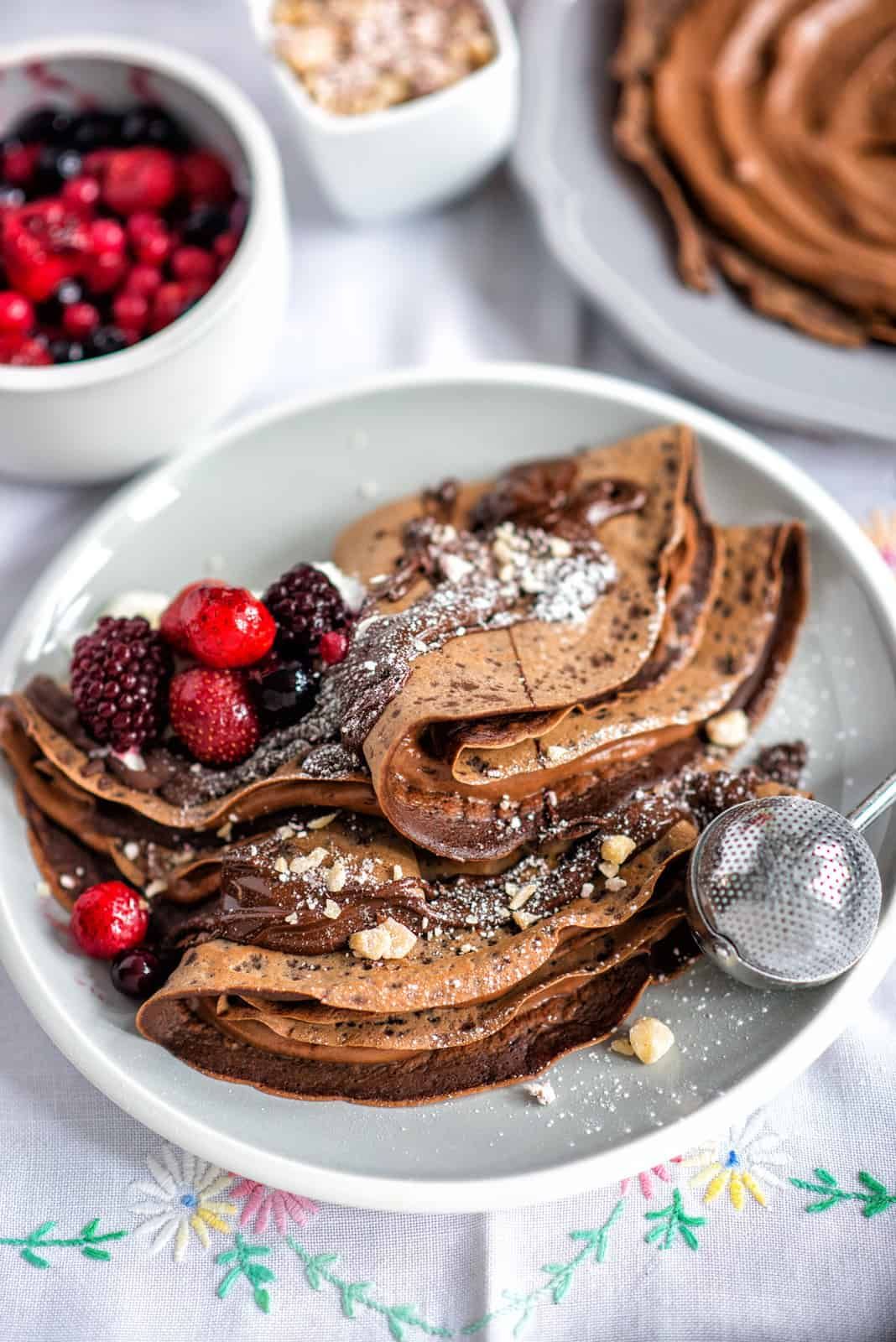 Nutella Chocolate With Nuts Crepe