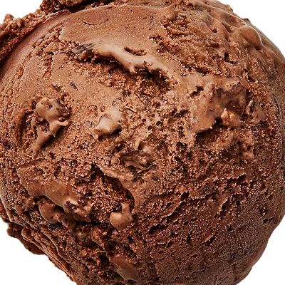 Chocolate ice cream scoop