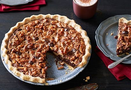 Chocolate And Lotus Pie
