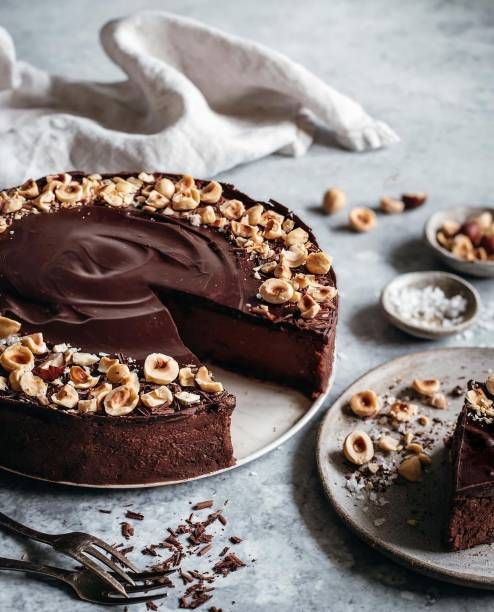 Chocolate With Pistachio And Hazelnut Pie