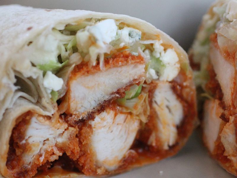 Mexican Crispy Chicken Tender Wrap