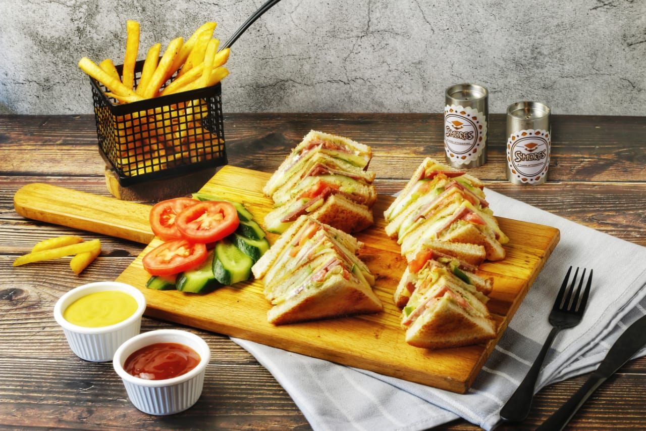 Smoked Beef Club Sandwich