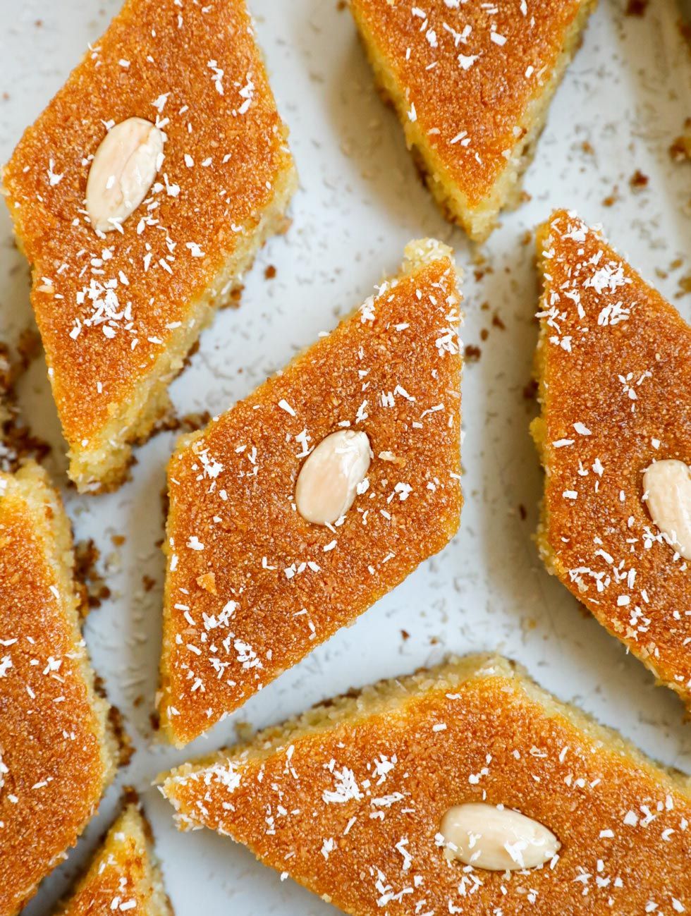 Coconut Basbousa Platter
