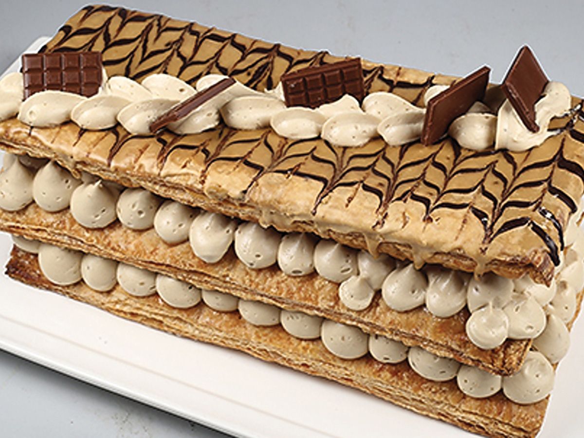 Coffee gateau millefeuille