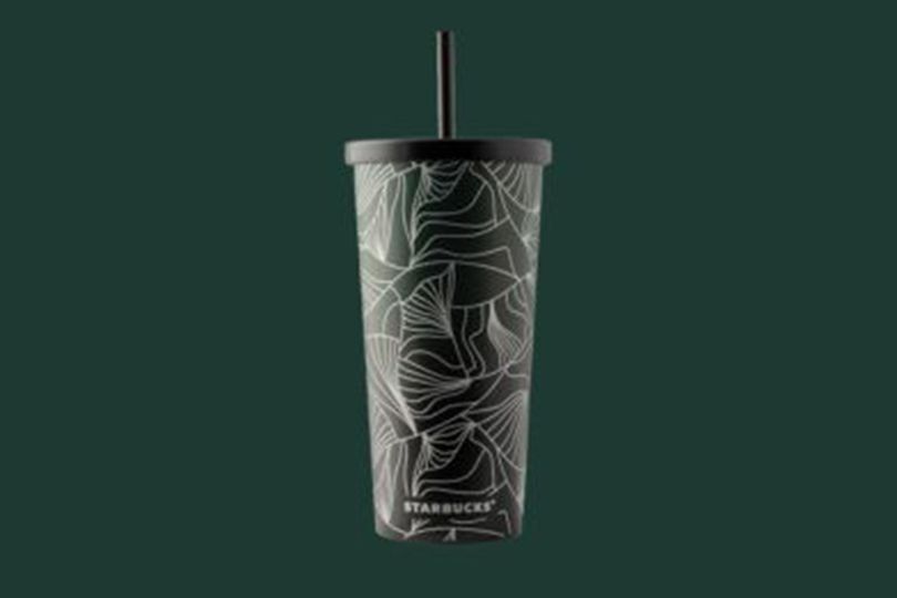 Cold Cup 16 Oz Stainless Steel Siren Tail Gradient Green