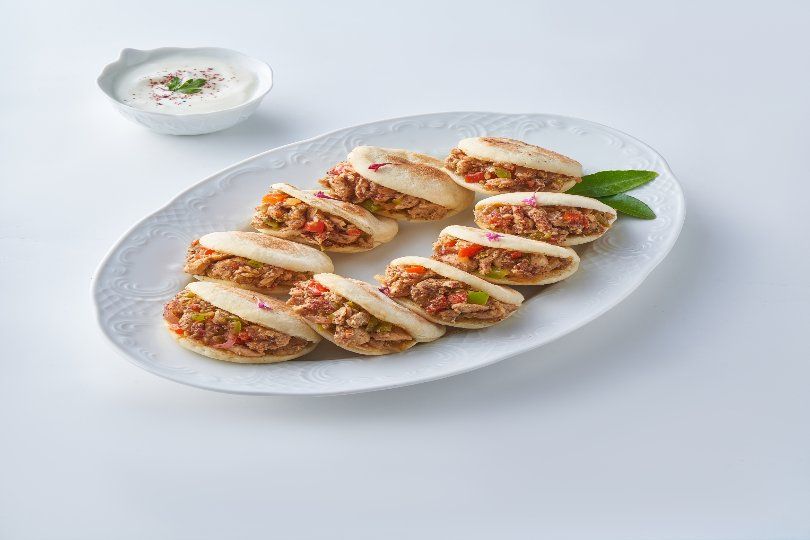 Mini batbout shawerma chicken