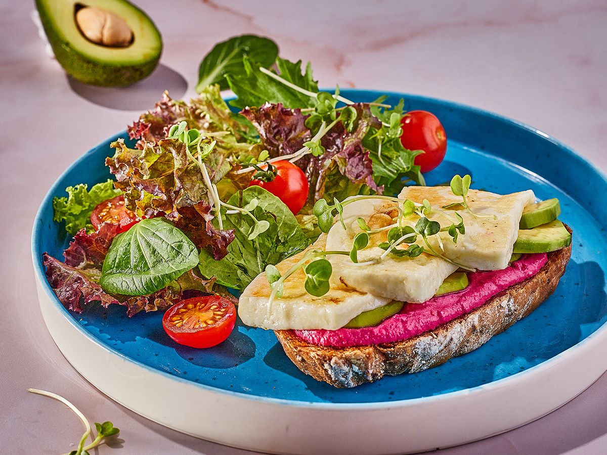 Grilled Halloumi Toast