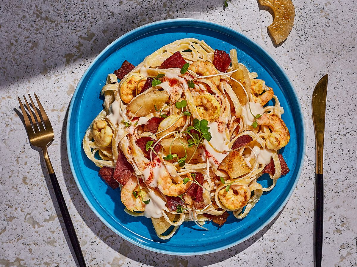 Shrimp Pineapple Pasta
