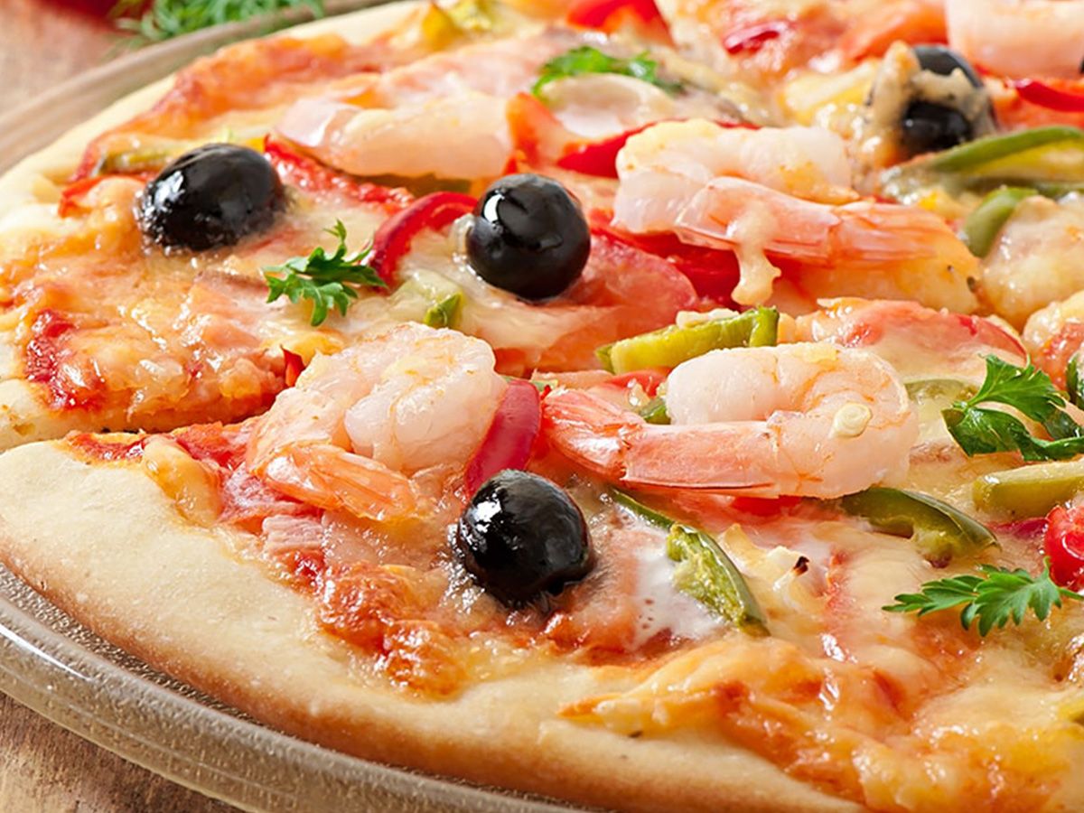 Shrimp pizza