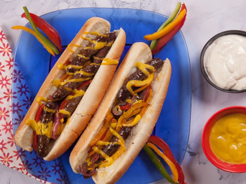 Oriental Sausage Sandwich
