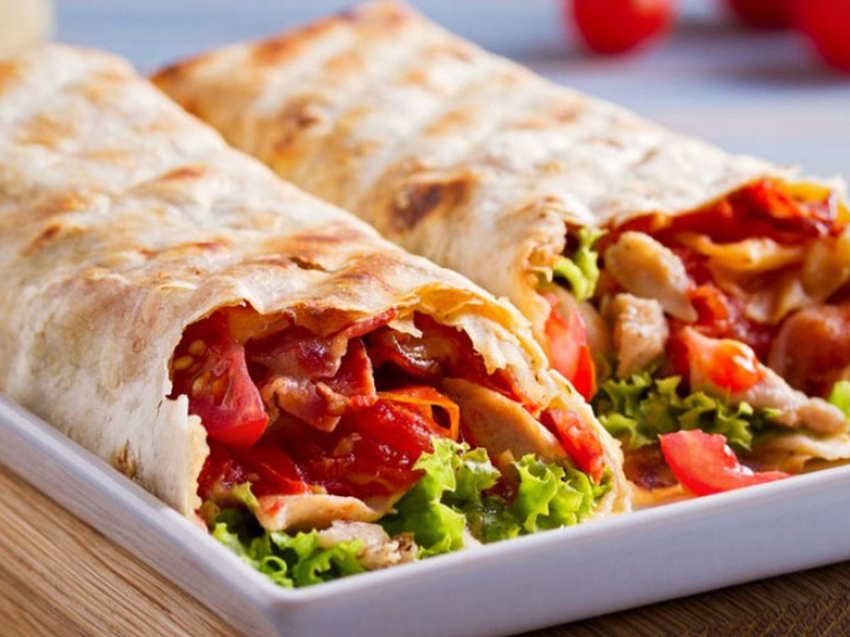 Meat fajita sandwich