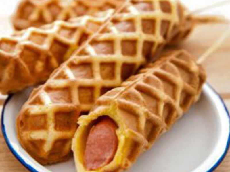 Corn Dog Waffle