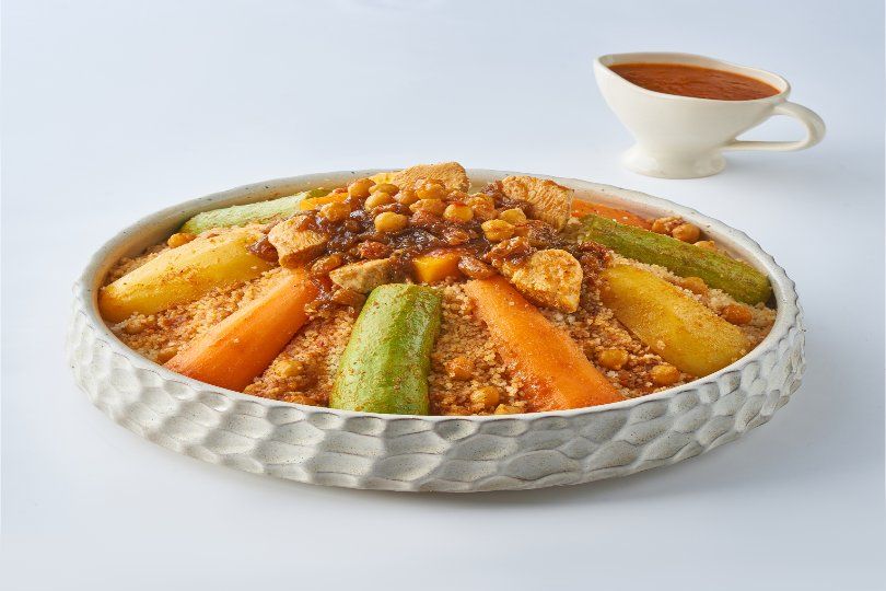 Couscous chicken breast with Tfaya