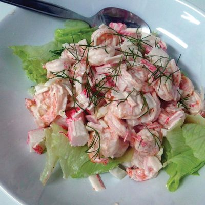Crab and shrimp salad