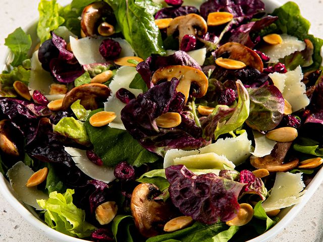 Rucola Mushroom Cranberries Salad