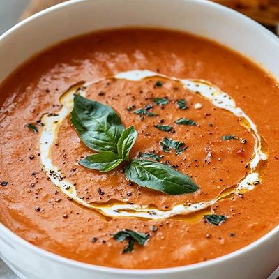 شوربة كريمة الطماطم