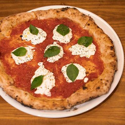 Creamy Burrata pizza
