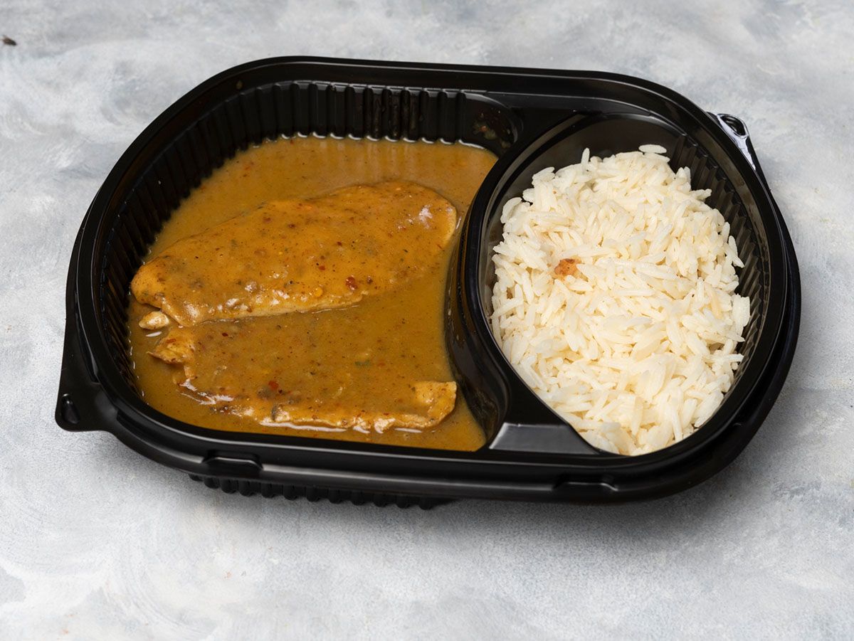 Creamy Chicken Curry With White Basmati Rice - Frozen Meal