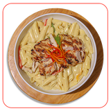 Chicken Fajita Pasta with white sauce