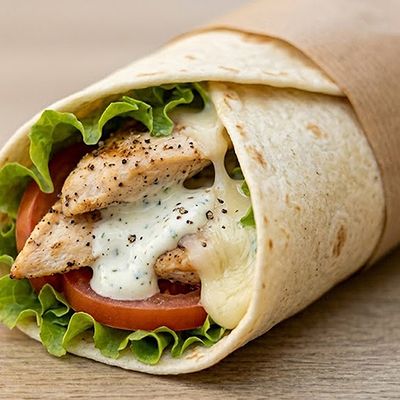 Creamy Chicken Ranch Roll Sandwich