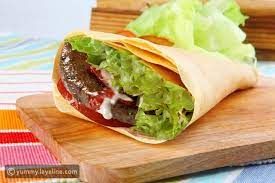 Atyab Burger With Eggs Crepe