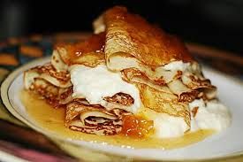 Crepe with Cream and Honey