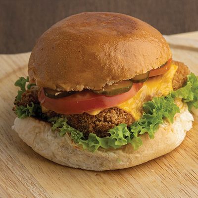 Crispy chicken burger