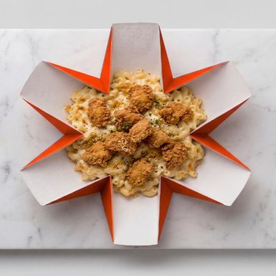 Crispy Chicken Mac and Cheese Macaroni Pasta