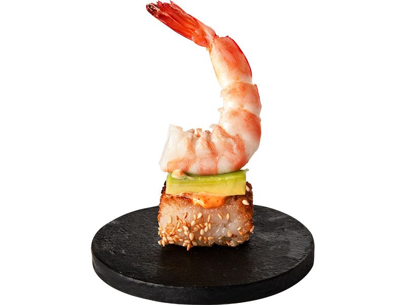Crispy Rice Shrimp Nigiri